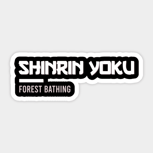 Shinrin Yoku forest bathing Sticker by vpdesigns